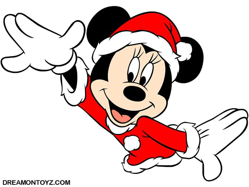 Cute Christmas Mickey Mouse, Christmas Mickey and Minnie HD wallpaper