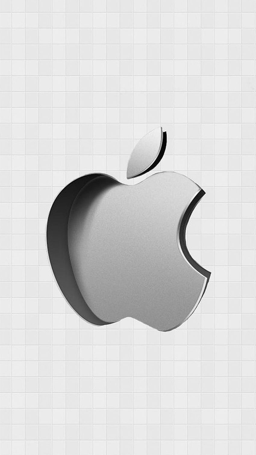 シルバー アップル ロゴ ギャラクシー S6。 ギャラクシー S6 の背景 HD電話の壁紙