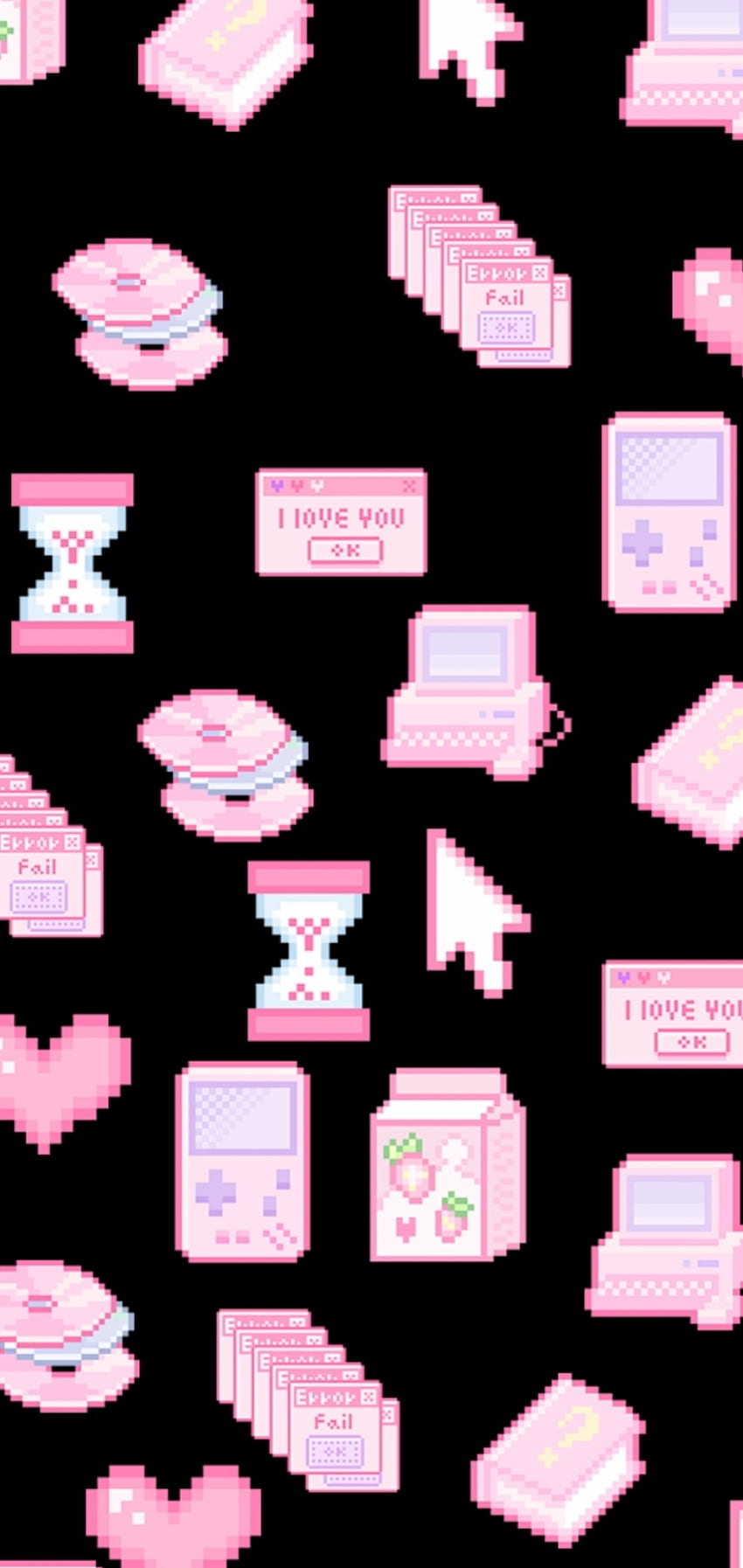 Video, love, pink, kawaii, pixel_art, cute, pixel HD phone ...