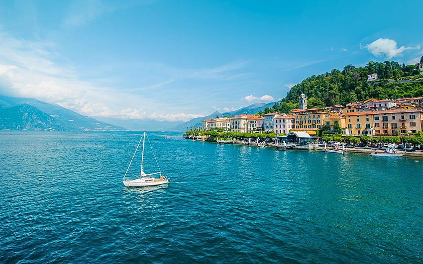 Lago Como, Bellagio Italia fondo de pantalla