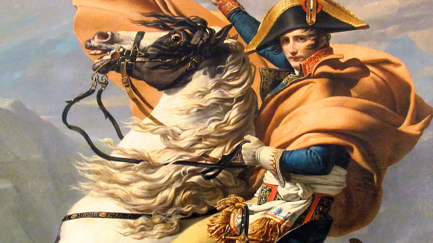 Napoleão cruzando os Alpes U, Jacques Louis David papel de parede HD