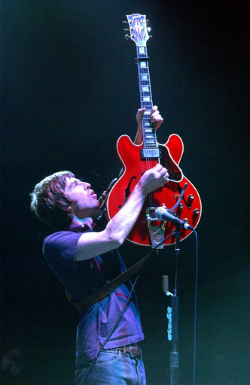 Noel Gallagher - Guitarra Noel Gallagher 335 - fondo de pantalla del teléfono