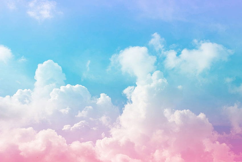 Cotton Candy Clouds Mural . Murals Your Way, Cotton Candy Color HD wallpaper