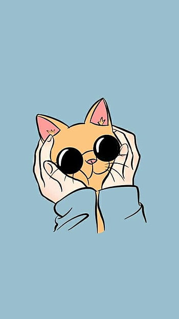 cute cat cartoon tumblr wallpaper