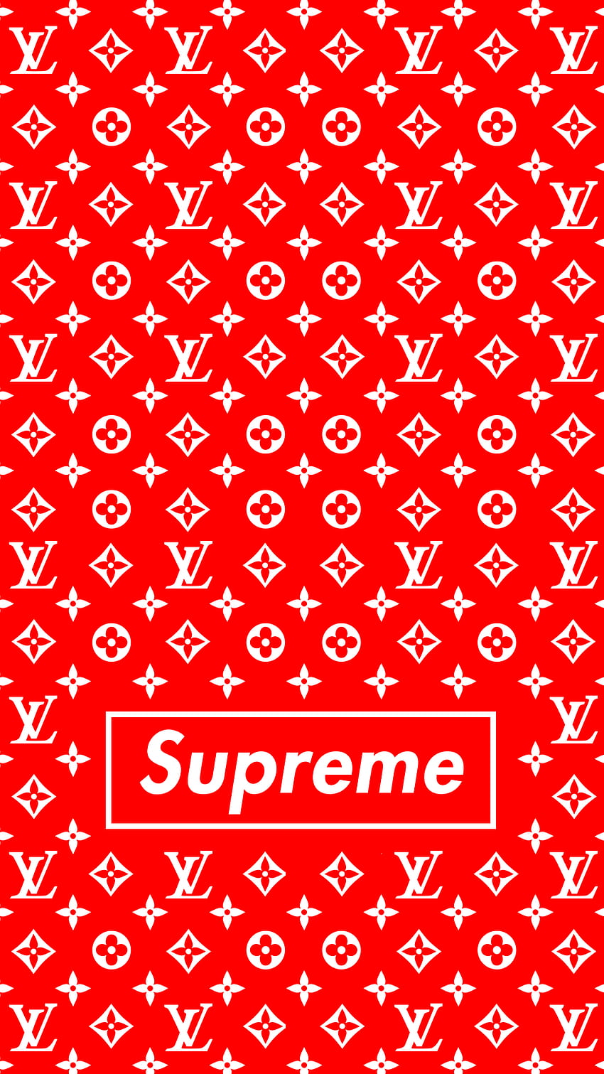 Supreme LV Collab, Supreme Bandana HD phone wallpaper
