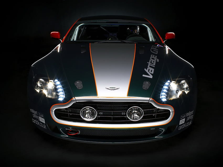 Sport, Auto, Aston Martin, Automobili, Vista frontale, 2009, V8, Vantage Sfondo HD