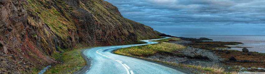 Curvy Road Around Iceland ❤ for • Dual, 3840 X 1080 Road HD wallpaper |  Pxfuel