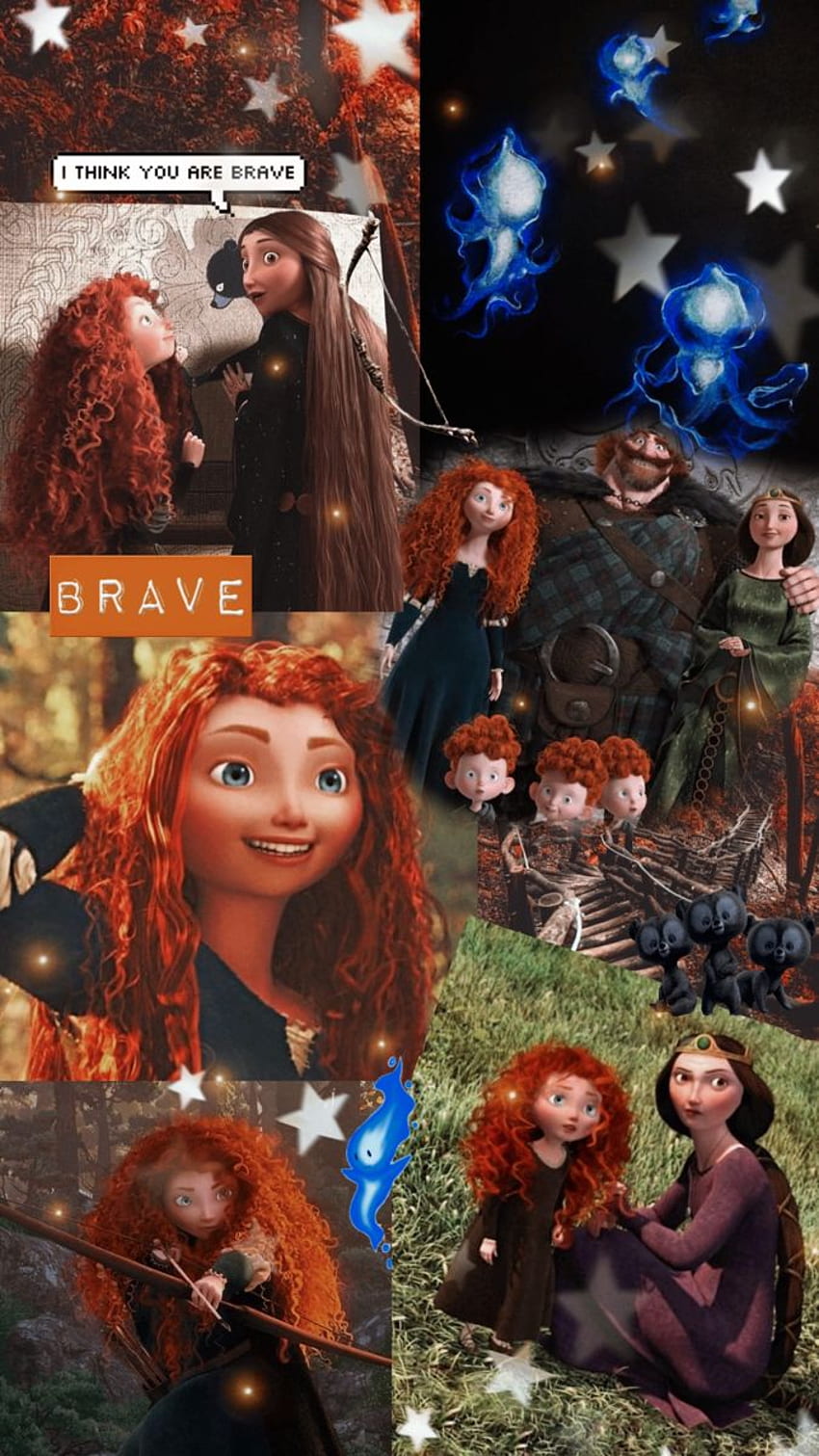 Merida brave background. Cute cartoon , Disney princess , Brave HD phone wallpaper
