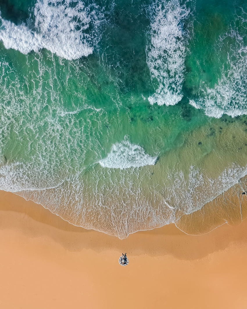 Dron de playa. & Valores fondo de pantalla del teléfono