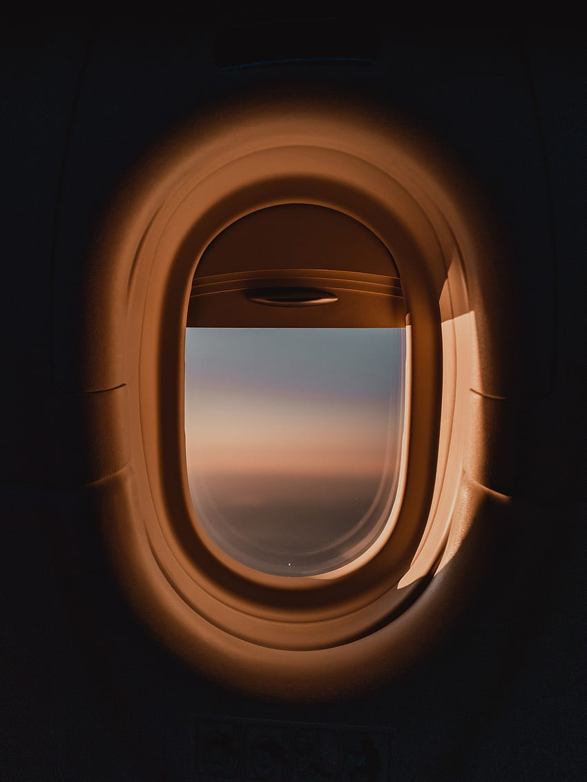 Dark, , , Window, Porthole, Plane, Airplane, View HD phone wallpaper