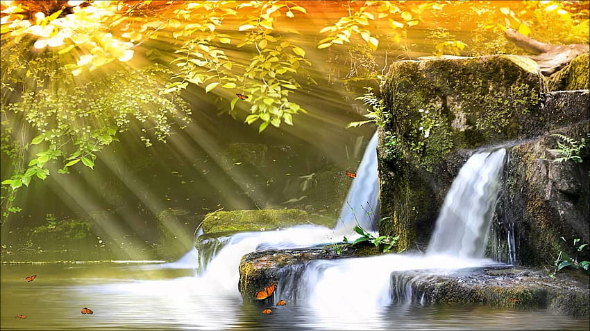 Animated Waterfall with Sound HD wallpaper