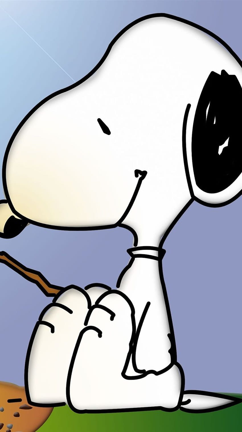 Snoopy And Little Bird, Campfire IPhone 8 7 6 6S, Snoopy 6 Plus HD phone wallpaper