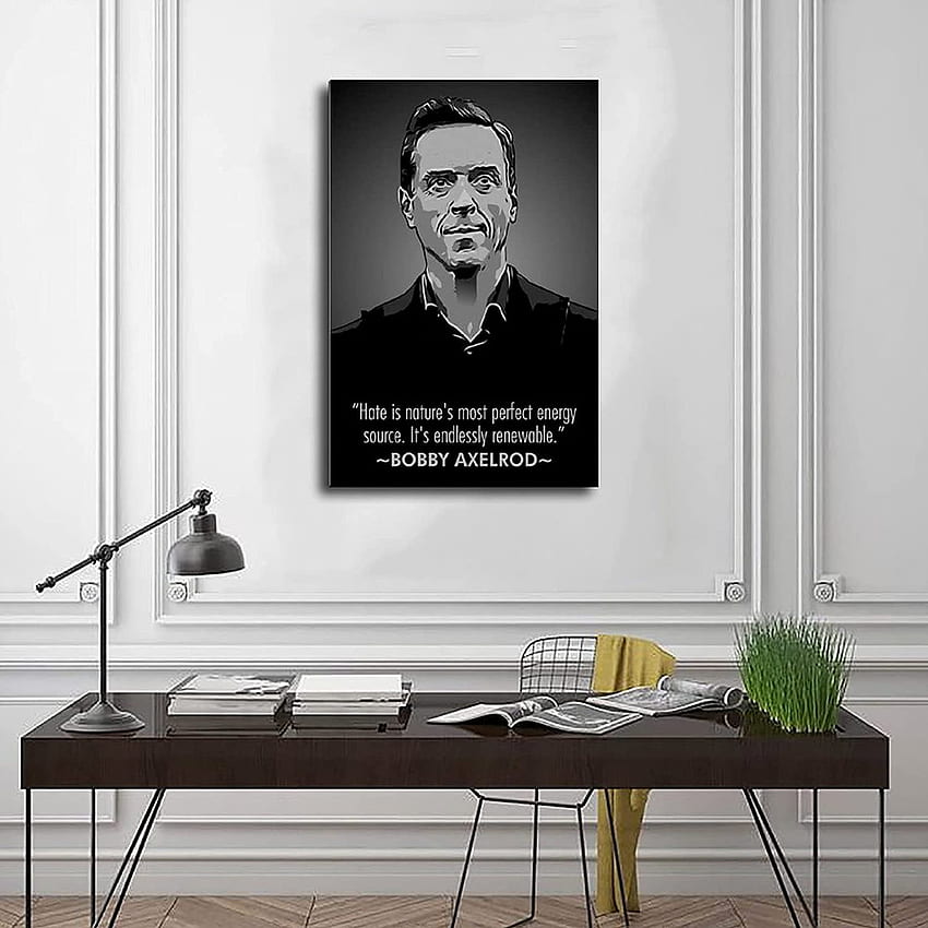 Billions TV Show Poster Bobby Axelrod Motivational Quote 2 Canvas Wall Art Decor Painting for Living Room Home Decoration Frame cm : Home & Kitchen HD phone wallpaper