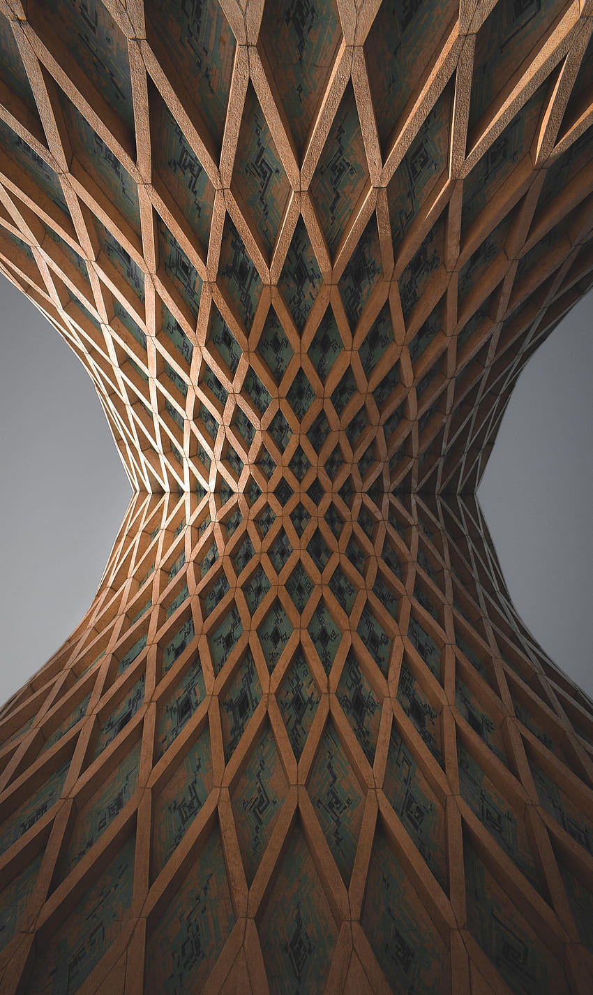 Architecture, , , Wood, Wooden, Design, Rhombus HD phone wallpaper
