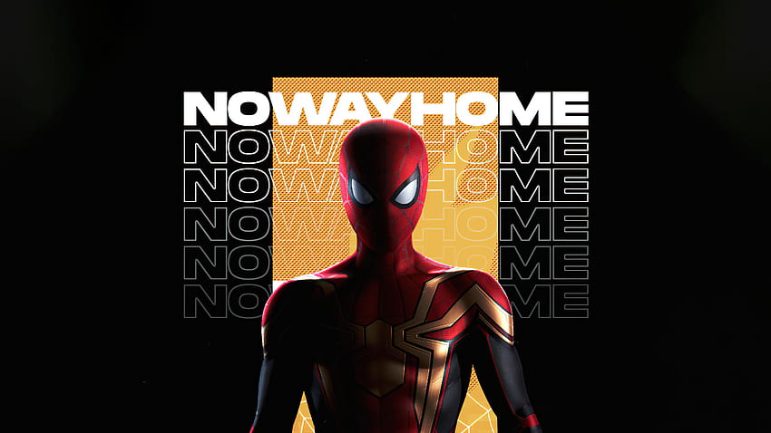 Spider-Man: No Way Home, seni kipas minimal dan gelap, 2021 Wallpaper HD
