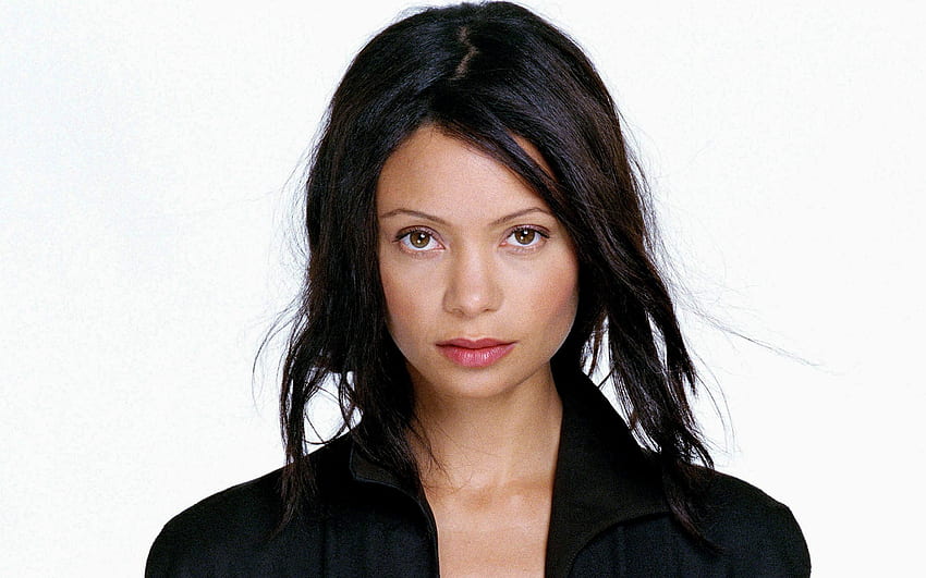 Thandie Newton, portrait, brunette, english actress, black jacket for with resolution . High Quality HD wallpaper