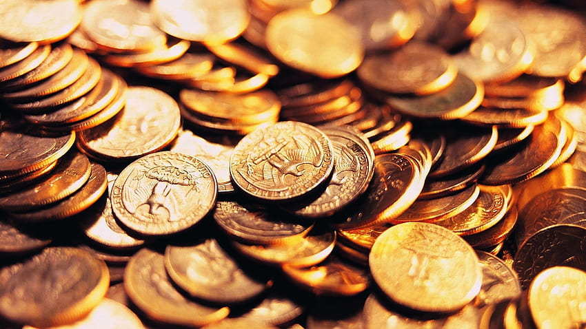 индийска валута, пари, монета, пари в брой, валута, спестяване, метал, съкровище, обработка на пари, злато, наблизо HD тапет