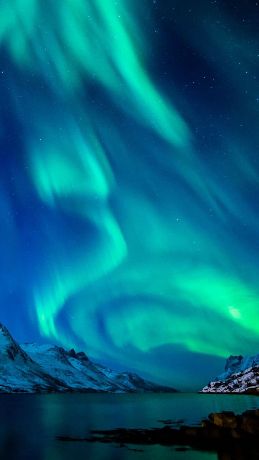 Aurora Boreale Per Mobile aurora boreale accessori bagno TSC. Aurora boreale, aurora boreale, aurora boreale, aurora boreale blu Sfondo del telefono HD