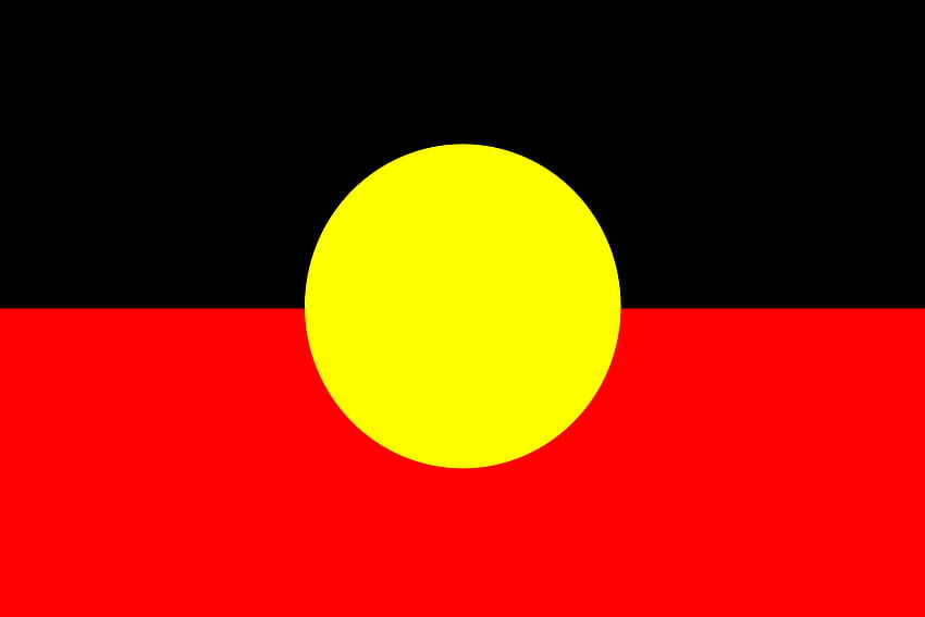 Yerli Avustralya Aborijin Bayrağı HD duvar kağıdı