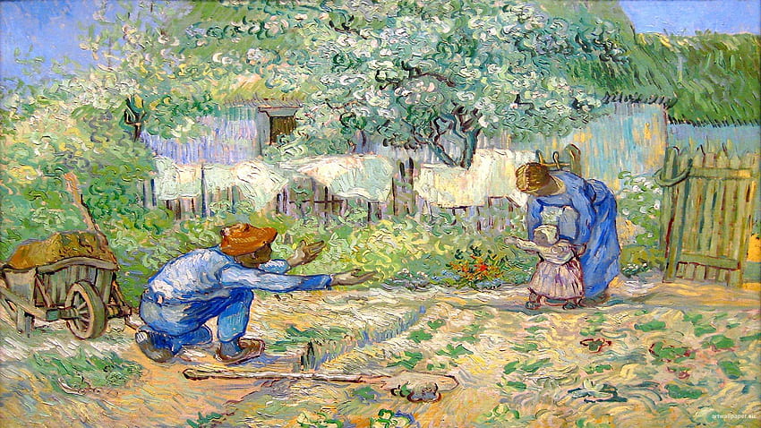 Erste Schritte Post-Impressionismus Vincent Van Gogh Kunstwerke Gemälde, impressionistische Kunst HD-Hintergrundbild