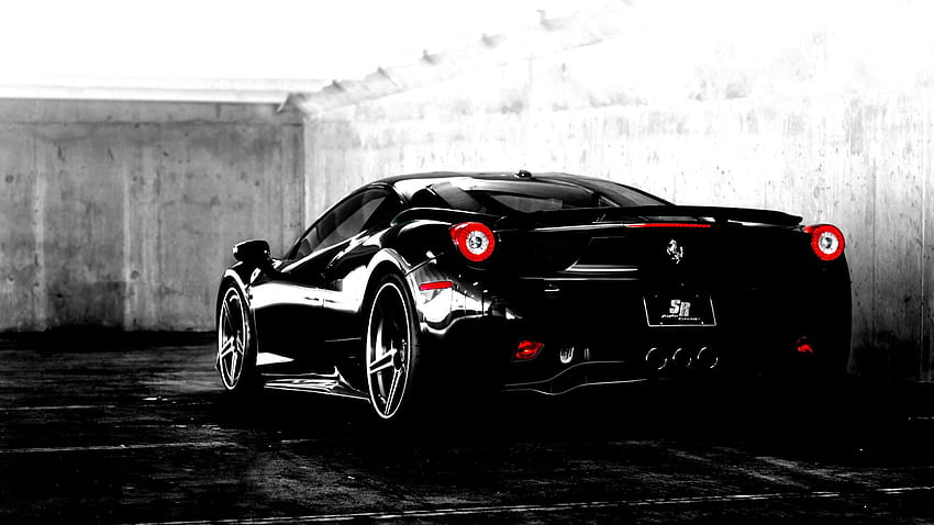 Black Ferrari at Cars Monodomo HD wallpaper | Pxfuel