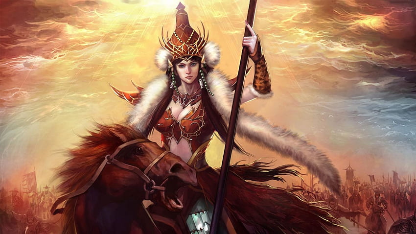 nomad girl chieftain rider, Strong Girl HD wallpaper