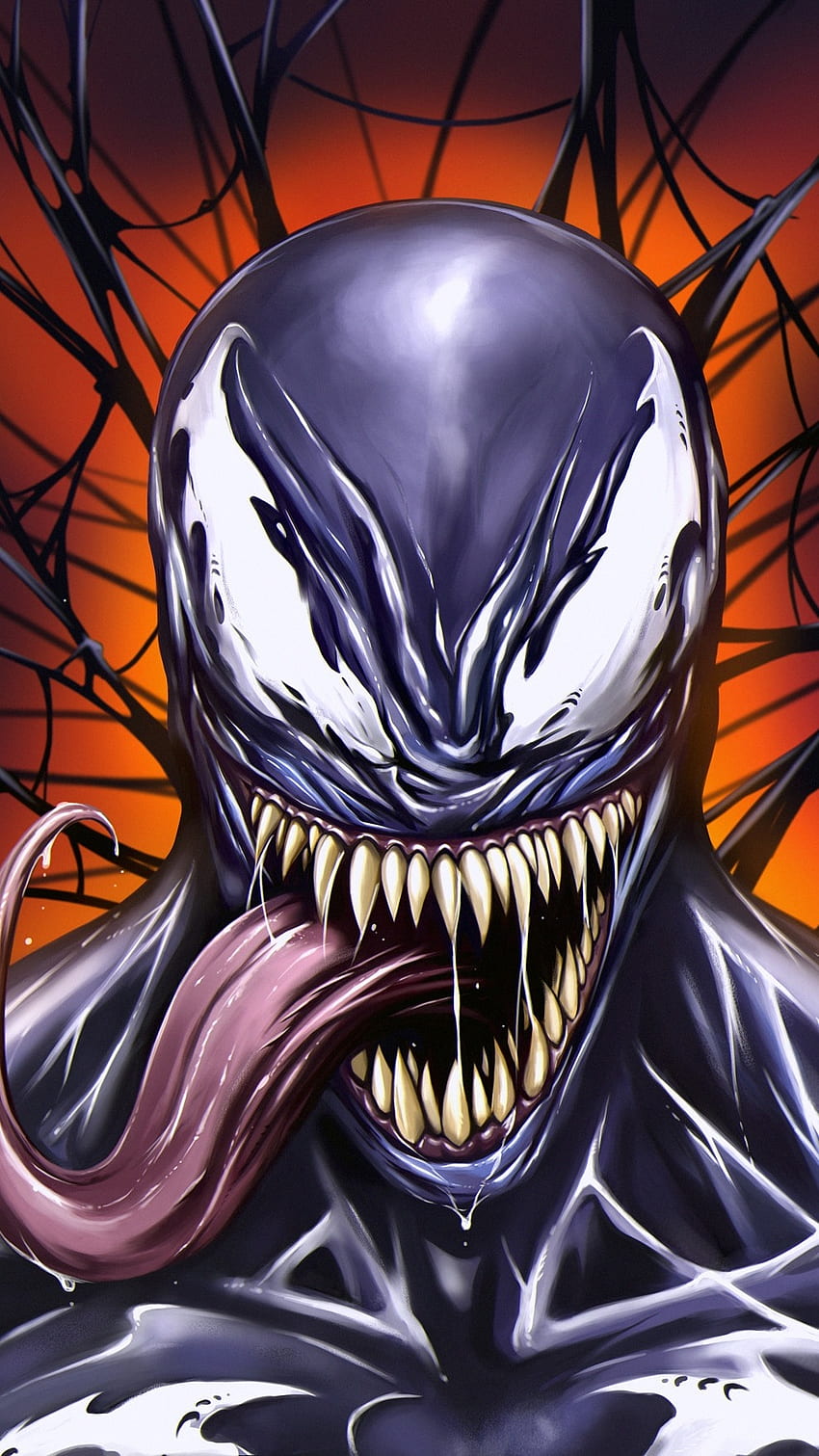 Venom, veleno dei cartoni animati Sfondo del telefono HD