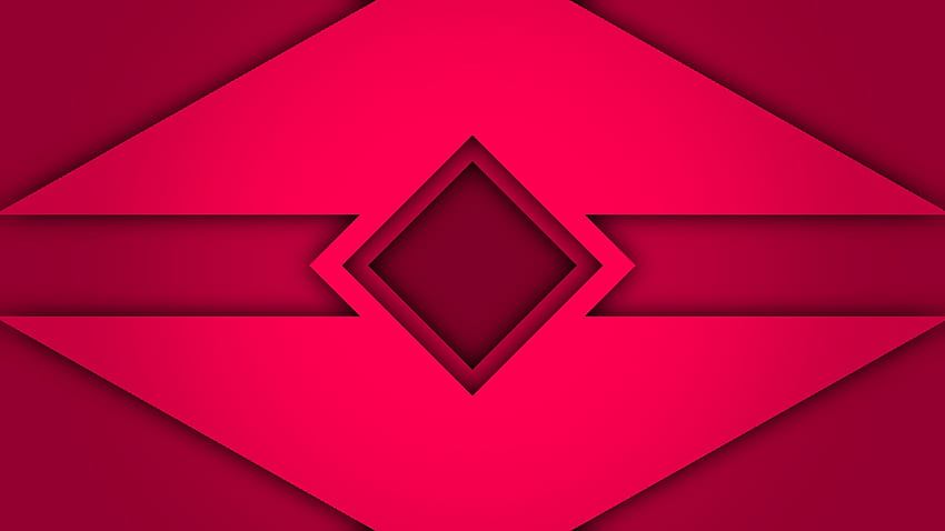 Abstract, Pink, Rhombus HD wallpaper