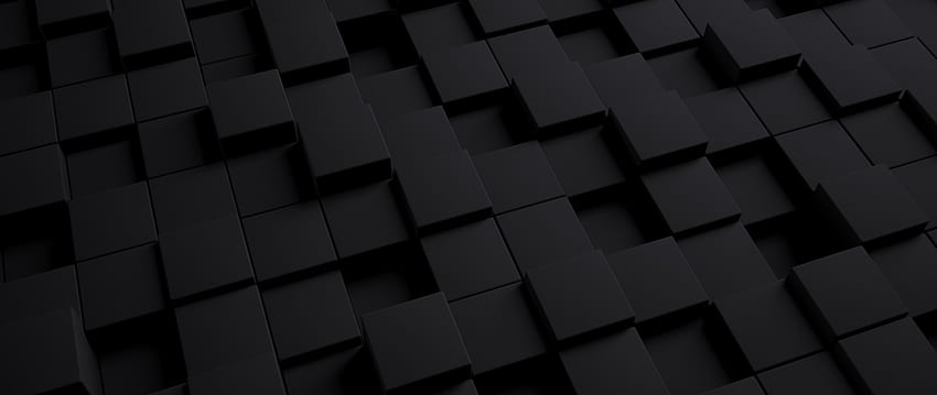 3D, cubos, cuadrados, oscuro, negro oscuro, cubo oscuro fondo de pantalla