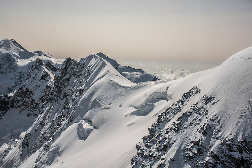 Caster Glacier, mountains, Italy HD wallpaper