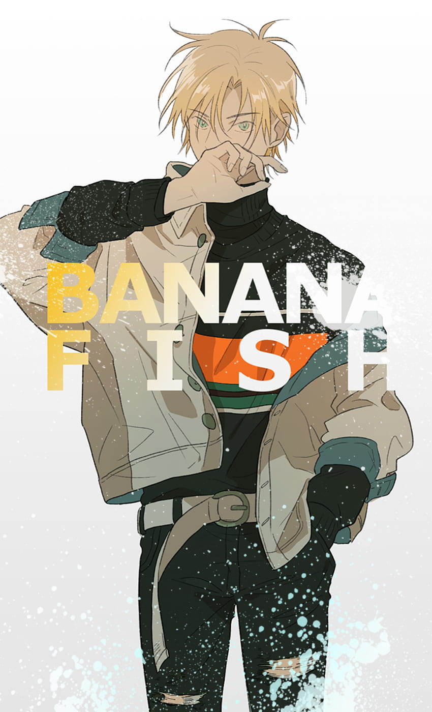 Ash Lynx, anime, banana, banana fish, fish, otaku, HD phone wallpaper