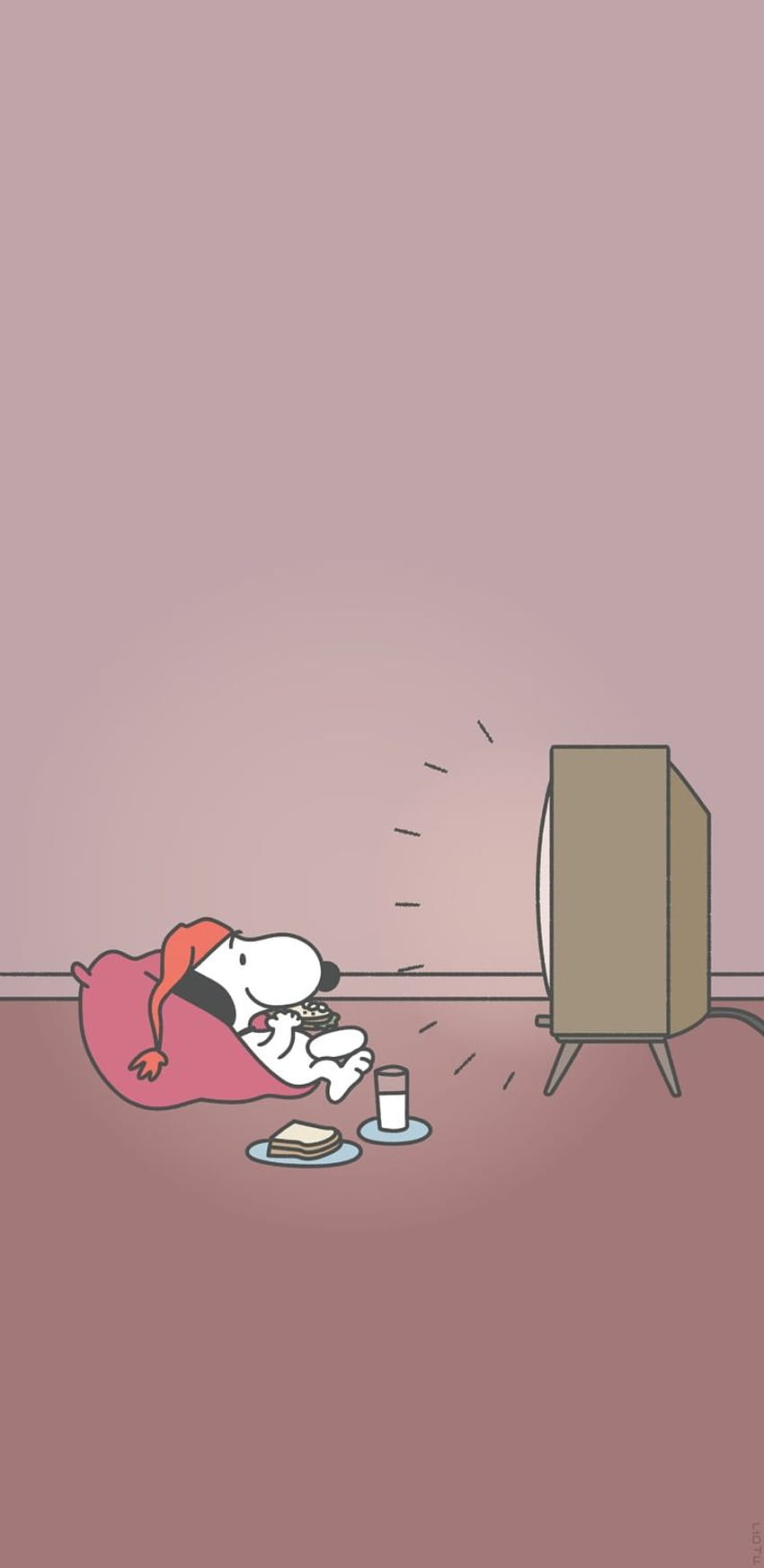 snoopy regarde la télé. Snoopy , Snoopy , Dessin animé mignon , Regarder la télé Fond d'écran de téléphone HD