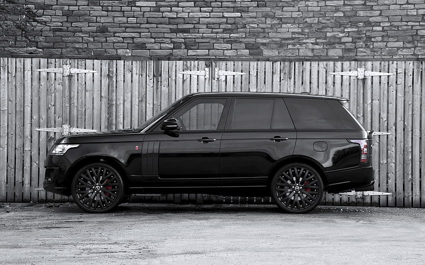 Black 2013 A Kahn Design Land Rover Range Rover side view - Car HD wallpaper