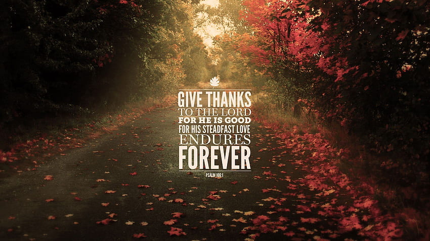 Wednesday : Give Thanks to the Lord, for He is Good HD wallpaper