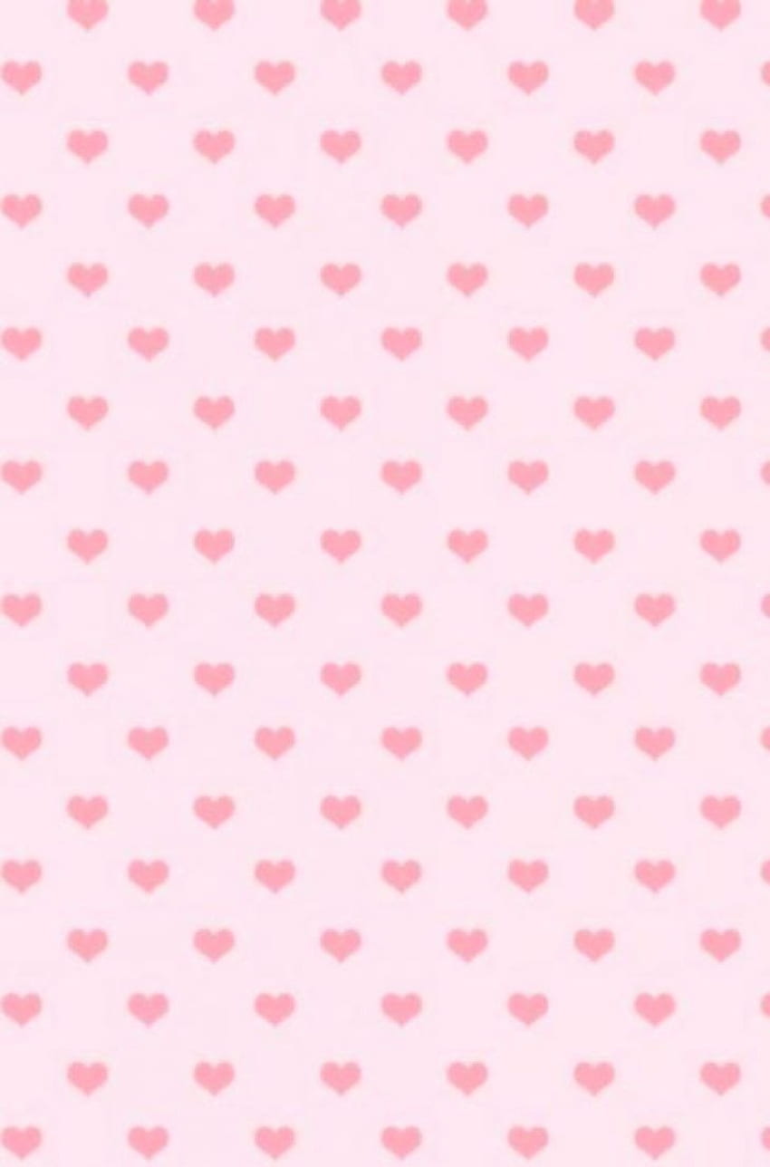 cute girly pink, Cute Pink Heart HD phone wallpaper