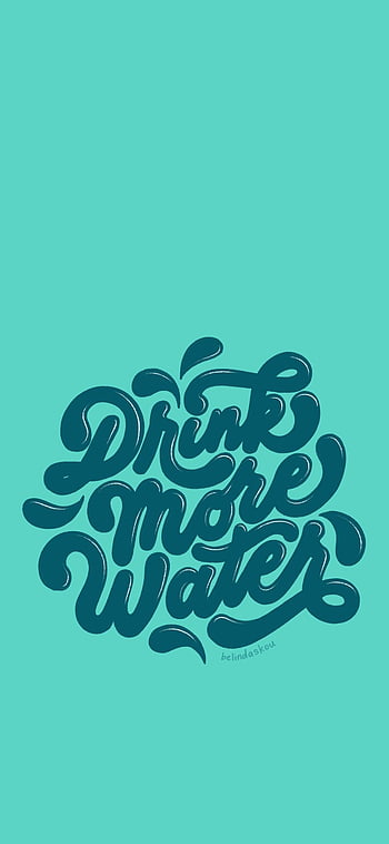 White Minimal Drink Water Reminder Mobile Wallpaper Template and Ideas for  Design  Fotor