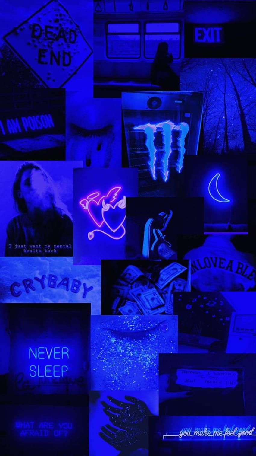 azul oscuro . Azul oscuro, Azul oscuro estético, Negro y azul, Cool Black y Neon Blue fondo de pantalla del teléfono