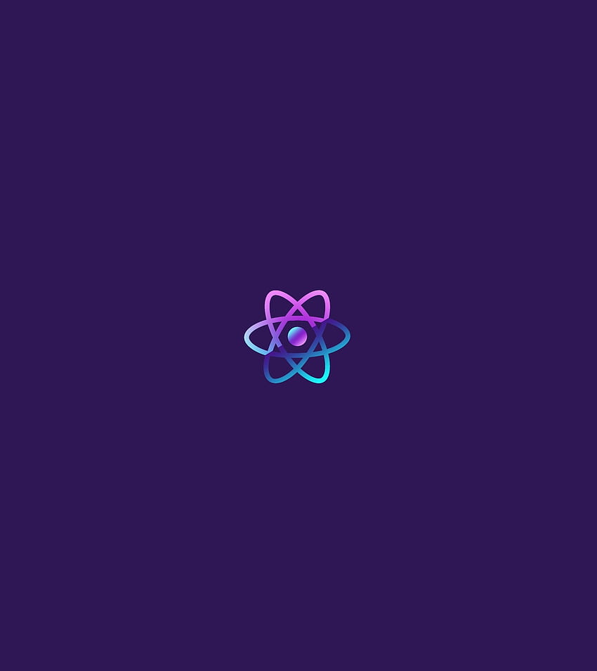 ReactJS, atom, minimal HD phone wallpaper