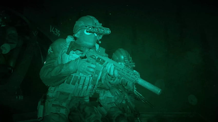 Call of Duty: Modern Warfare의 특별히 추가된 Dark Edition에는 야간 투시경이 포함되어 있습니다. HD 월페이퍼
