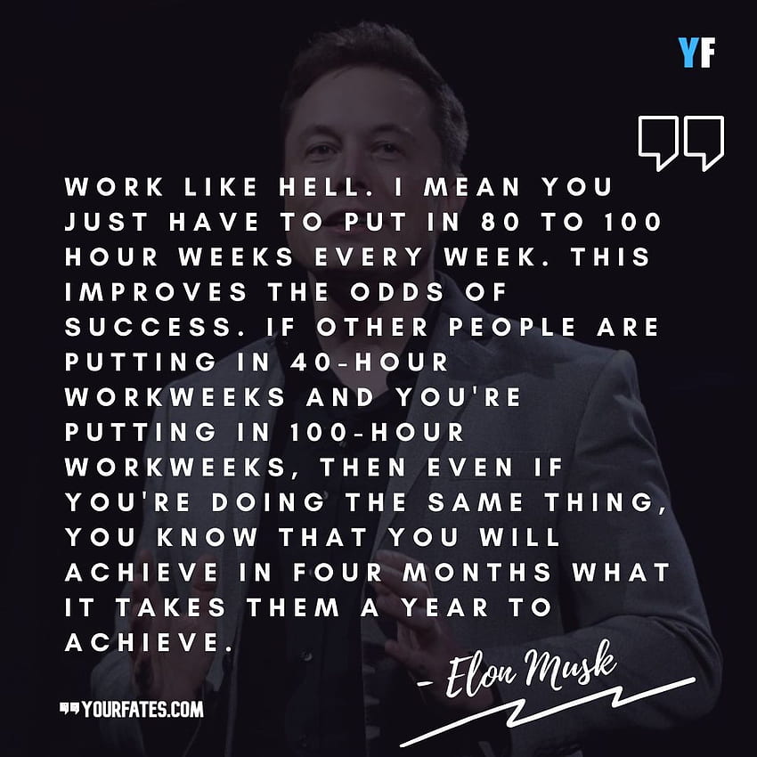 Citas de Elon Musk sobre el espíritu empresarial fondo de pantalla del teléfono
