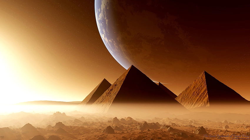 Египетски пирамиди световни чудеса. Скали, египетски пирамиди HD тапет