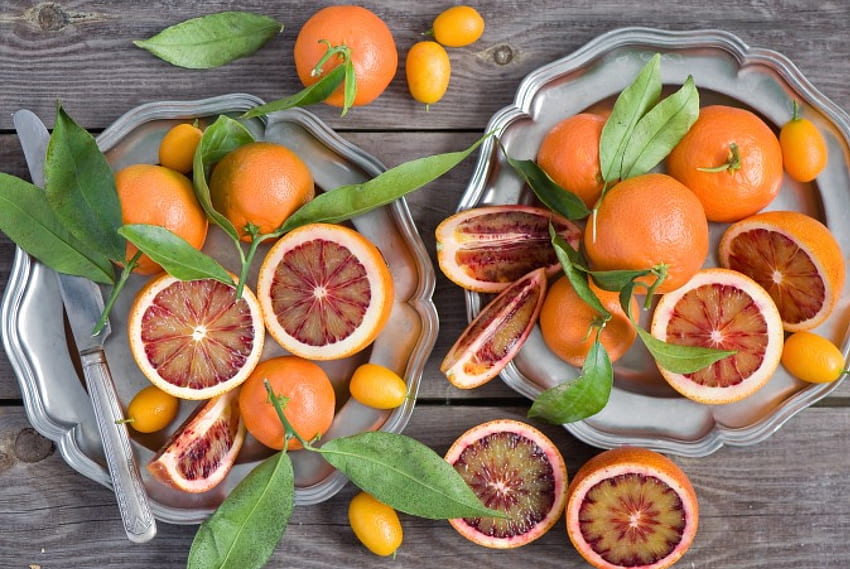 Pomarańcze, owoce, owoce, pomarańcze, jedzenie Tapeta HD