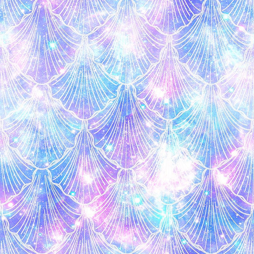 HUAYI Mermaid scales Backdrop Purple Blue Fish Scales Pastel Glitter bokeh shiny Birtay Party Decor Background xt 7727. Background HD phone wallpaper