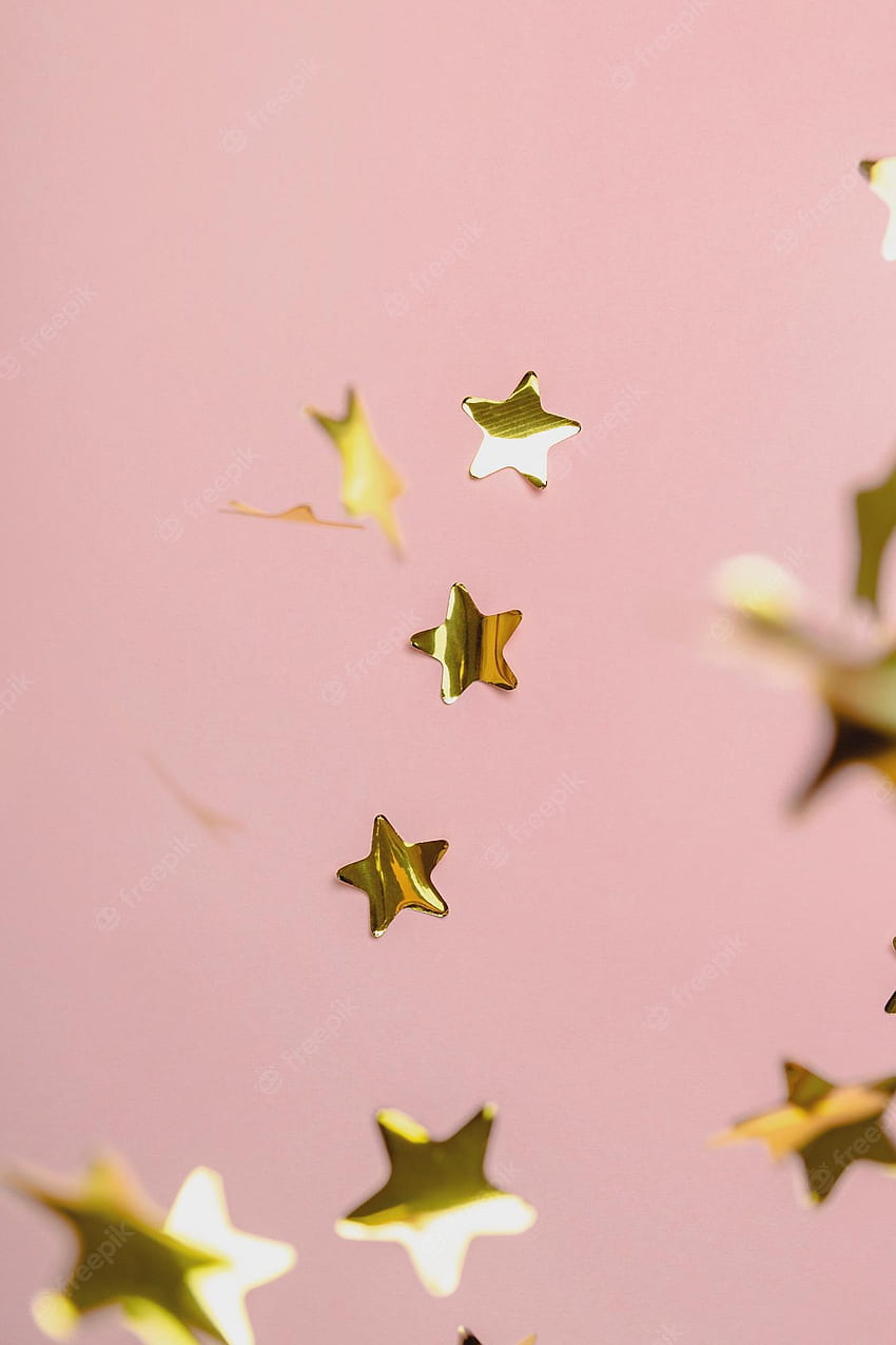 Gold pink stars HD wallpapers | Pxfuel