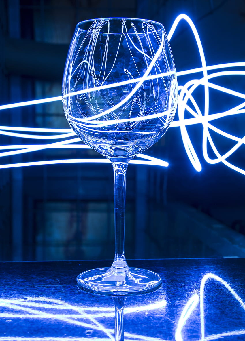 Shine, Light, , , Neon, Wineglass, Goblet HD phone wallpaper