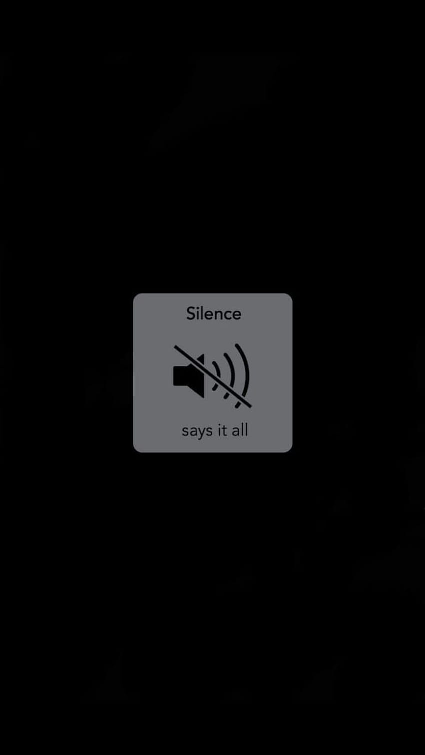 Silenzio. Gambar estetica, iphone, astratte, Silence Phone Sfondo del telefono HD