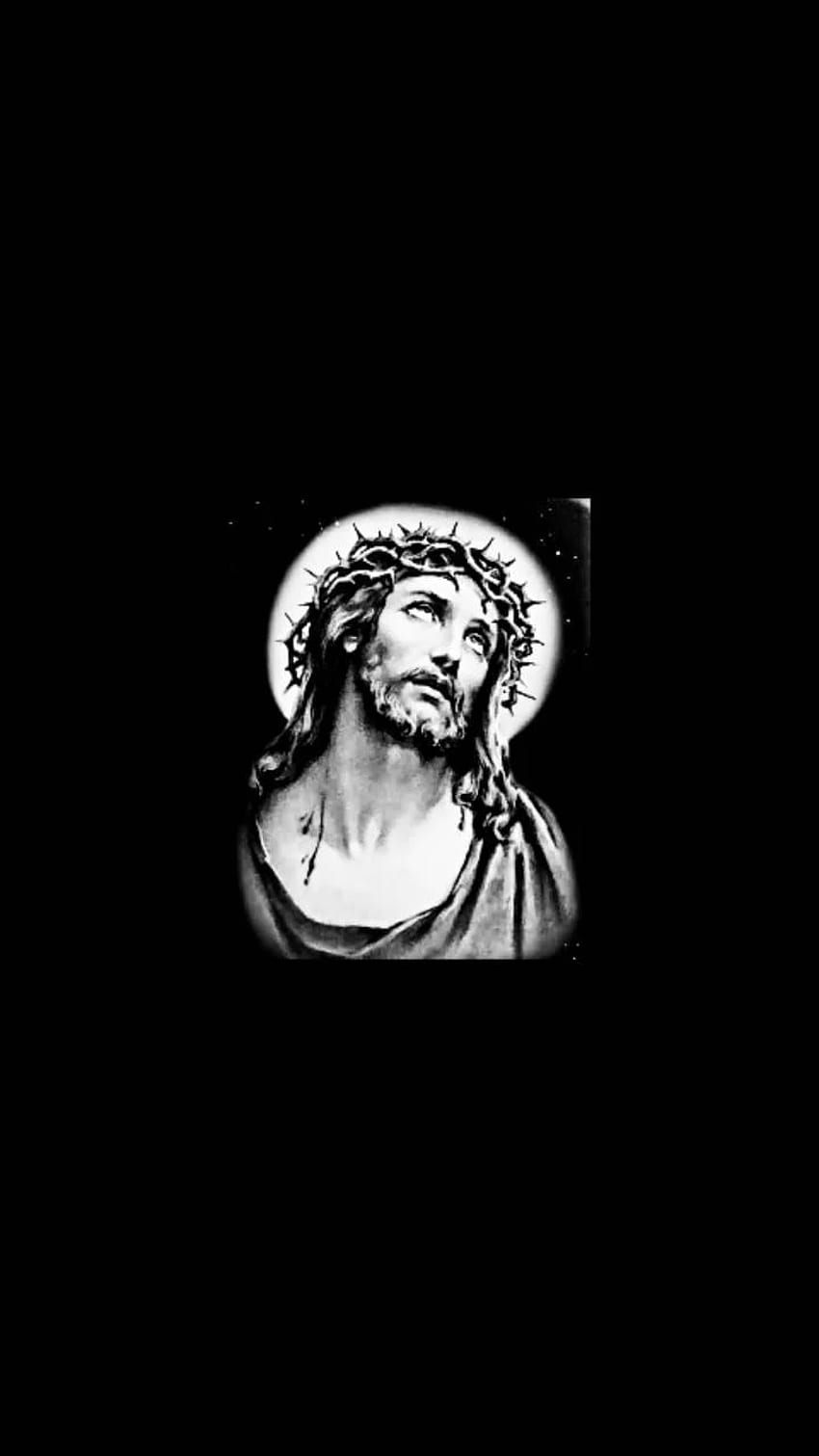 Jesus Black And White Android HD phone wallpaper