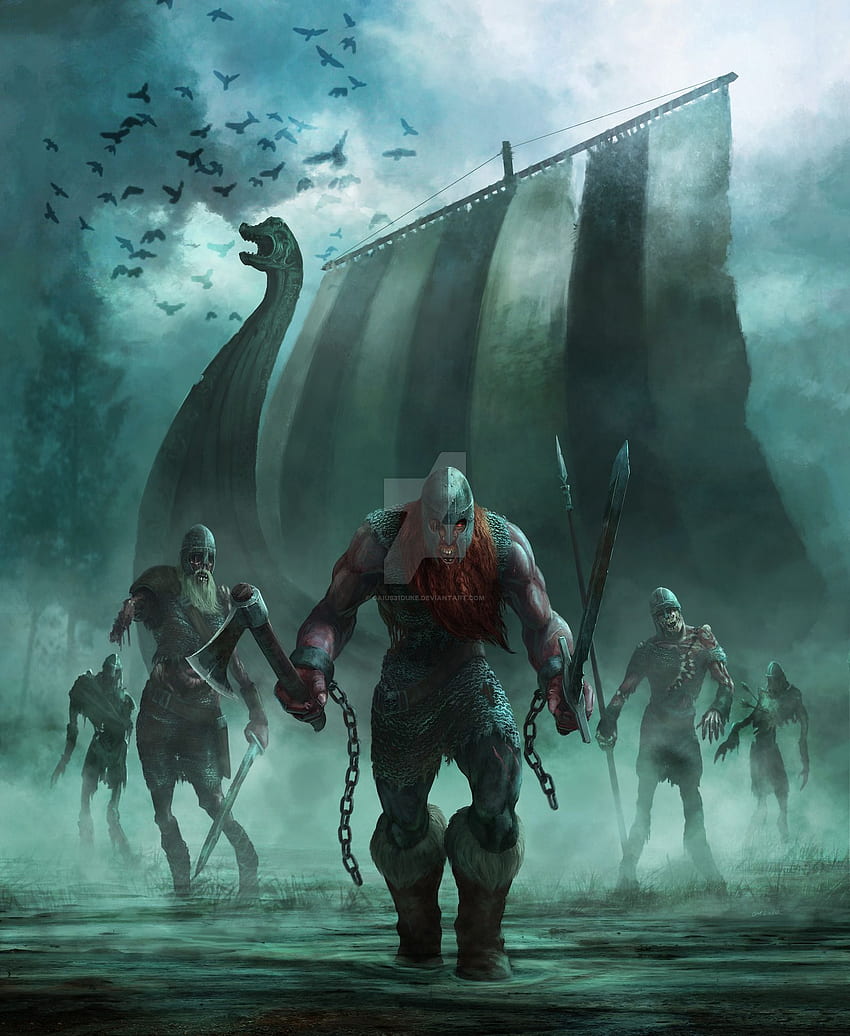 The Viking Dead Book Cover, Badass Viking HD phone wallpaper