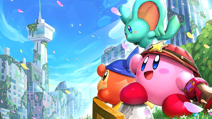 Kirby Buildings Kirby и забравената земя HD тапет