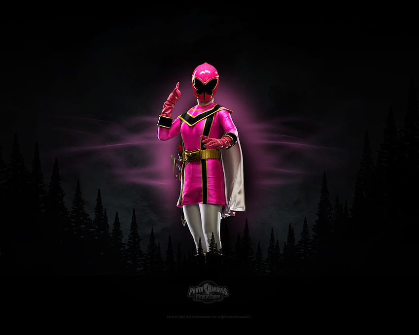 guardabosques rosa fuerza mística - El Power Ranger fondo de pantalla